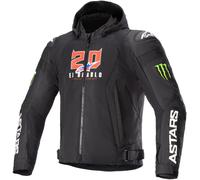 Alpinestars FQ20 Zaca Air Monster Chaqueta textil de motocicleta, Negro/Blanco, Talla 3XL