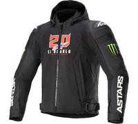 Alpinestars FQ20 Zaca Air Monster Chaqueta textil de motocicleta, negro-blanco, tamaño M para Hombres
