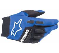 Alpinestars Freeride Guantes de bicicleta juvenil, blanco-azul, tamaño L