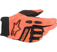 Alpinestars Full Bore Guantes de motocross, negro-naranja, tamaño 2XL para Hombres