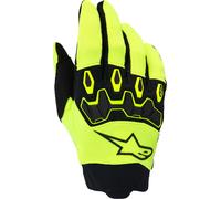 Guantes Unisex Alpinestars Youth Full Bore V2 en Amarillo fluor., Negro 2XS