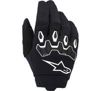 Alpinestars Full Bore V2 Guantes juveniles de motocross, Negro/Blanco, Talla S