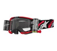 Alpinestars Gafas de cross con sistema Roll-Off Vision 8, color rojo