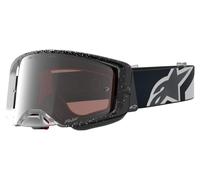 alpinestars Gafas de motocross Supertech Hiten Blanco Negro Plata espejo unisex