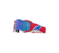 Alpinestars Gafas Vision 5 Corp Red White Blue Mirror Blue, Talla: One Size