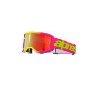 Alpinestars Gafas Vision 5 Wordmark Pink Fluo Yellow Mirror Red, Talla: One Size