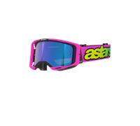 Alpinestars Gafas Vision 8 Vista Pink Fl Yellow Fl Mirror Blue, Talla: One Size