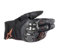Alpinestars SMX-1, guantes Drystar S male Negro/Rojo Neón