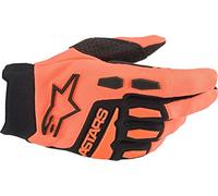 Alpinestars Full Bore Guantes de motocross, negro-naranja, tamaño M para Hombres
