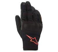 Guantes Alpinestars S Max Drystar Negro y rojo fluor XL