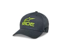Alpinestars Gorra Ride Sonic Charcoal Hi Vis Yellow, Talla: L/XL