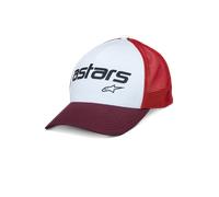 Alpinestars Gorra Vital Trucker White Maroon Orange, Talla: One Size
