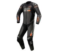 Alpinestars GP Force Chaser Traje de Motocicleta de Cuero Negro Rojo Fluo