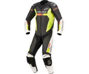 Alpinestars GP Force Chaser, traje de cuero 1pcs. 48 male Negro/Blanco/Rojo Neón/Amarillo Neón