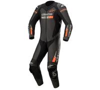 Alpinestars GP Force Chaser Traje de Motocicleta de Cuero Negro Rojo Fluo