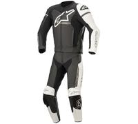 Alpinestars GP Force Phantom Traje de cuero de motocicleta de dos piezas, negro-gris-blanco, tamaño 56 para Hombres