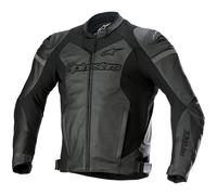 Alpinestars GP Force Chaqueta de cuero para motocicleta, negro, tamaño 48