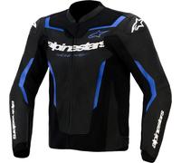 Alpinestars GP Force V2 Air Chaqueta de cuero para motocicleta, negro/azul, Talla 50