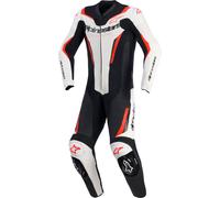 Alpinestars GP Force V2, traje de cuero 1pcs. 58 male Blanco/Negro/Rojo Neón