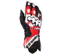 Alpinestars Guantes De Cuero Gp Plus R V3 Black White Bright Red