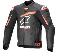 Alpinestars GP Plus R V4 Airflow Chaqueta de cuero de moto perforada, negro/neón rojo, Talla 60