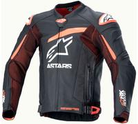 Alpinestars GP Plus R V4 Rideknit Chaqueta de cuero de moto perforada, negro-rojo, tamaño 54 para Hombres