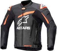 Alpinestars GP Plus V4, chaqueta de cuero 56 male Negro/Rojo Neón/Blanco