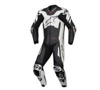 Alpinestars Gp Plus V4 Sprint 1Pc Motocicleta Moto Cuero Traje Negro Blanco
