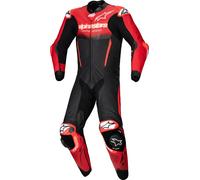 Alpinestars GP-R7 Mono de moto de cuero de 1 pieza, negro/rojo, Talla 60