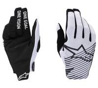 alpinestars Guantes de Dedos Completos Radar Pro blanco XL