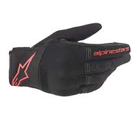 Alpinestars Guantes de moto Guantes de cobre Negro Rojo Fluo, Negro/Rojo/Fluo, S, 35684201030- S