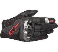 Alpinestars Guantes de Moto SMX-1 Air V2 Black Red Fluo, Negro/Rojo, 3XL