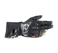 Alpinestars Guantes de Motocicleta Guante Largo de Motocicleta GP Tech V2 Handschuh Lang Schwarz M, Caballeros, Sportler, Todo el año, Negro Mate