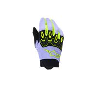 Alpinestars Guantes Full Bore V2 Juvenil Y Para Niños Purple Yellow Fluo, Talla: XXS
