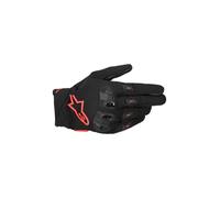 Alpinestars Guantes SP X 3, conducción deportiva, protección avanzada y comodidad, compatibles con pantalla táctil, 2XL, negro / rojo flo