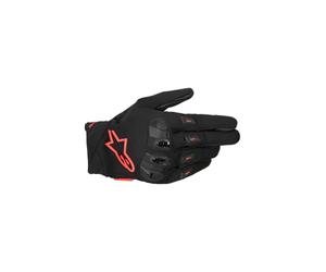 Alpinestars Guantes SP X 3, conducción deportiva, protección avanzada y comodidad, compatibles con pantalla táctil, XL, negro / rojo flo