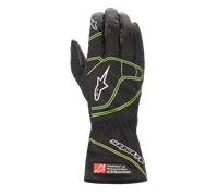 Alpinestars Guantes Tempest V2 Impermeables Juveniles Black Fluo Green
