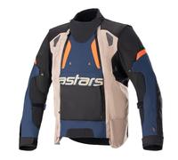 Chaqueta de moto Alpinestars Halo Drystar Azul oscuro-caqui-naranja-negro M