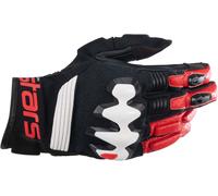 Alpinestars Halo Guantes de motocicleta, negro-blanco-rojo, tamaño 3XL para Hombres