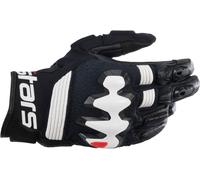 Alpinestars Halo Guantes de motocicleta, negro-blanco, tamaño 3XL para Hombres