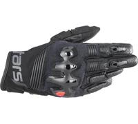 Alpinestars Halo Guantes de motocicleta, negro, tamaño 2XL para Hombres