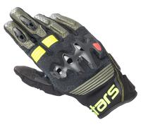 Alpinestars Halo Guantes de motocicleta, negro-amarillo, tamaño 3XL para Hombres