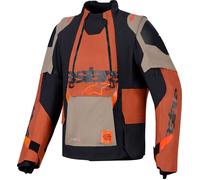 Alpinestars Halo Pro Drystar XF Chaqueta textil impermeable para motocicleta, negro-beige, tamaño 4XL para Hombres