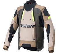 Alpinestars Harok Drystar Chaqueta textil de motocicleta, verde-marrón, tamaño 3XL para Hombres