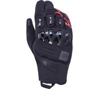 Alpinestars Harok Pro Drystar XF Guantes impermeables para motocicletas, negro/gris/rojo, Talla M