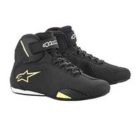 Alpinestars Hombre NC Zapatos Moto, Negro Amarillo, 44 EU