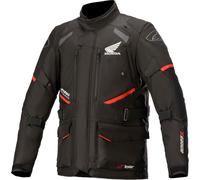 Alpinestars Honda Andes v3 Drystar Chaqueta textil de motocicleta, negro-rojo, tamaño S para Hombres