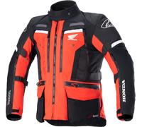 Alpinestars Honda Bogota Pro Drystar Chaqueta textil impermeable para motocicletas, negro/rojo, Talla 4XL