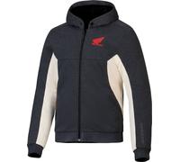Alpinestars Honda Chrome V3 Sport Logo Sudadera con capucha y cremallera para motocicleta, antracita, Talla S