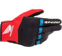 Alpinestars Honda Copper Guantes de motocicleta, negro/rojo/azul, Talla L